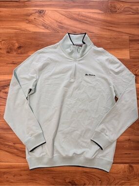 Ben Sherman Pale Mint Half-Zip Sweater new large